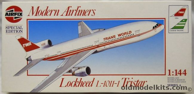 Airfix 1/144 Lockheed L-1011 Tristar - TWA Or Cathay Pacific, 06178 plastic model kit