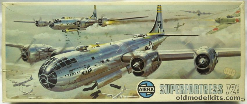 Airfix 1/72 B-29 Superfortress - With ESCI and Microscale B-29 Aftermarket Decals, 07001-4 plastic model kit