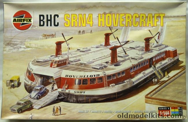 Airfix 1/144 SR.N4 Hovercraft-Hoverlloyd Swift Montebatten Class, 09171 plastic model kit