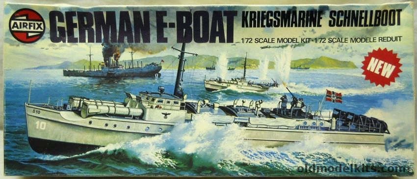 Airfix 1/72 German E-Boat - Kriegsmarine Schnellboot - S-Boat, 10280-1 plastic model kit