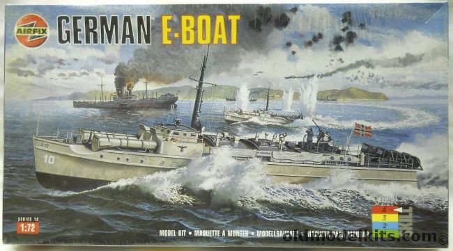 Airfix 1/72 German E-Boat - Kriegsmarine Schnellboot, 10280 plastic model kit