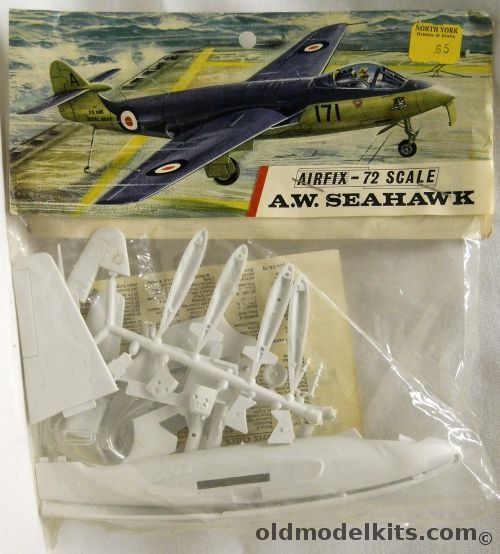 Airfix 1/72 A.W. Seahawk - British Fleet Air Arm or Luftwaffe - Bagged, 105 plastic model kit