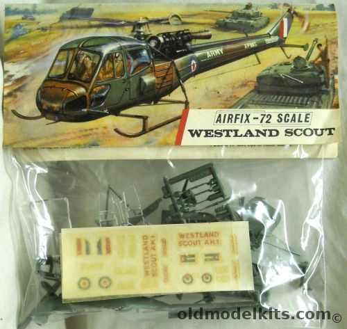 Airfix 1/72 Westland Scout - Bagged T3 Logo Issue, 122 plastic model kit