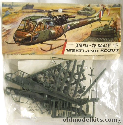 Airfix 1/72 Westland Scout - Bagged T3 Logo Issue, 122 plastic model kit