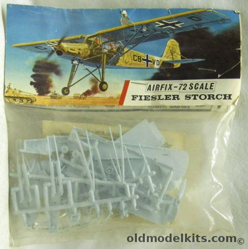 Airfix 1/72 Fieseler Storch Fi-156 - North African or Russian Campaigns - Bagged T3 Logo, 127 plastic model kit