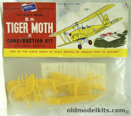 Airfix 1/72 DH Tiger Moth - First Logo Bagged, 1400 plastic model kit