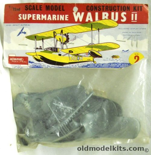 Airfix 1/72 Supermarine Walrus II - First Logo Bagged, 1404 plastic model kit