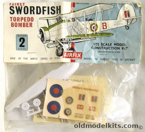 Airfix 1/72 Fairey Swordfish - Bagged Type Two Logo, 1417 plastic model kit