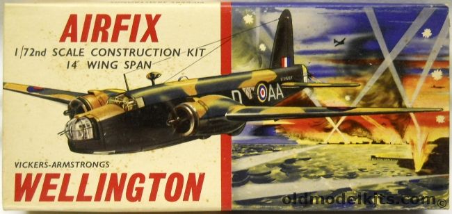 Airfix 1/72 Vickers-Armstrong Wellington -Type 2 Logo Issue, 1419 plastic model kit