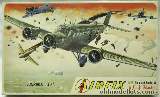 Airfix 1/72 Junkers Ju-52 - Swiss or Luftwaffe - Craftmaster Issue, 1507-150 plastic model kit
