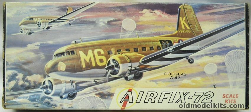 Airfix 1/72 Douglas C-47 with Paratroopers - Craftmaster Issue, 2-98 plastic model kit