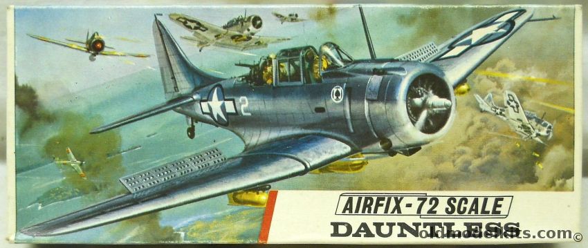 Airfix 1/72 Douglas SBD-3 or SBD-5 Dauntless - Type Three Logo Issue, 252 plastic model kit