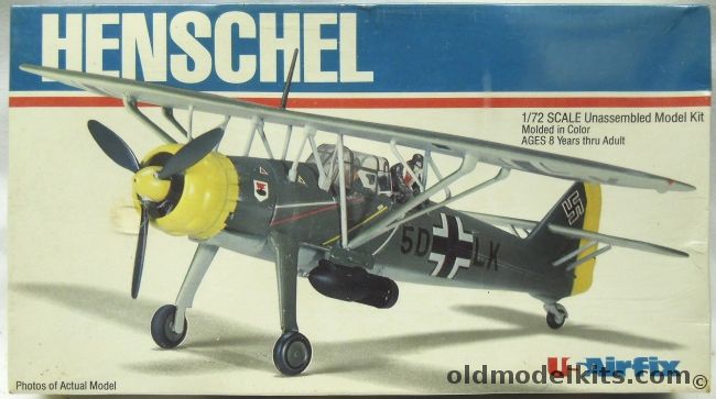Airfix 1/72 Henschel Hs-126 - USAirfix Issue, 30060 plastic model kit
