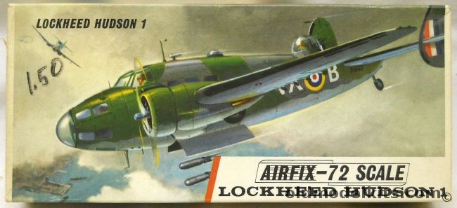 Airfix 1/72 Lockheed Hudson 1 - Type 3 Logo Issue, 386 plastic model kit