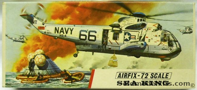 Airfix 1/72 Sikorksy SH-3D Sea King - US Navy Number  '63' from HS-9 USS Essex, 390 plastic model kit