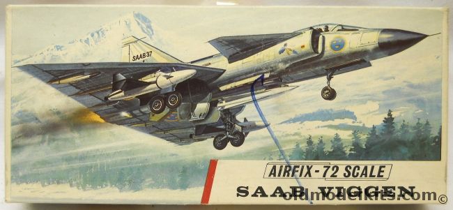 Airfix 1/72 Saab Viggen AJ-37, 395 plastic model kit