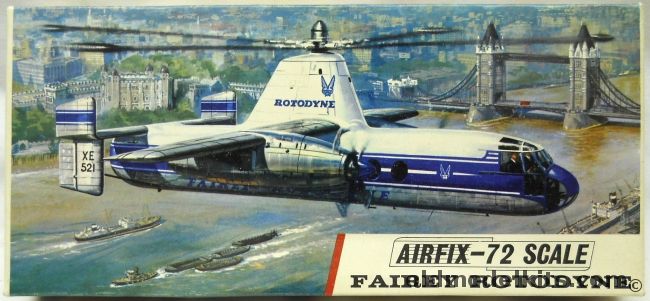 Airfix 1/72 Fairey Rotodyne, 482 plastic model kit