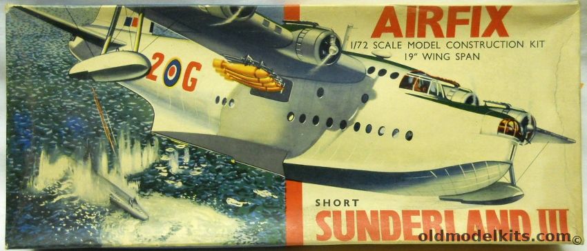 Airfix 1/72 Short Sunderland III - Type 2 Box Issue, 681 plastic model kit