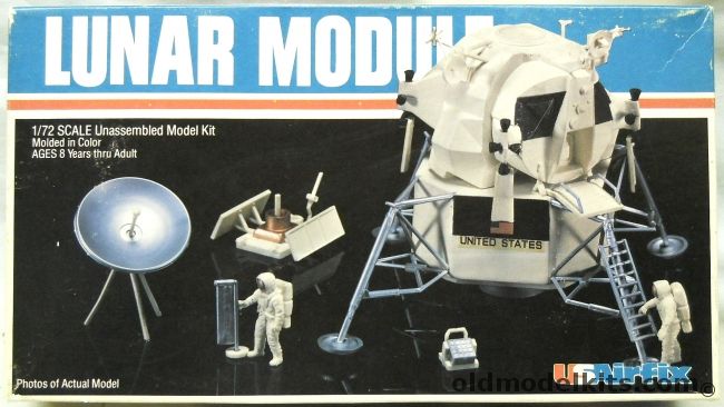 Airfix 1/72 Apollo Lunar Module / Astronauts / Equipment / Moon Base - USAirfix Issue, 70040 plastic model kit