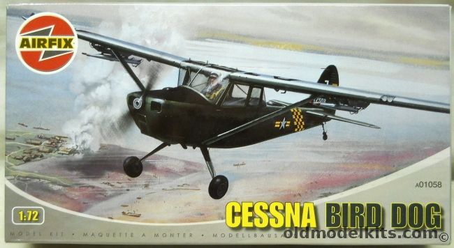 Airfix 1/72 Cessna Bird Dog  O-1F or  O-1E, A01058 plastic model kit