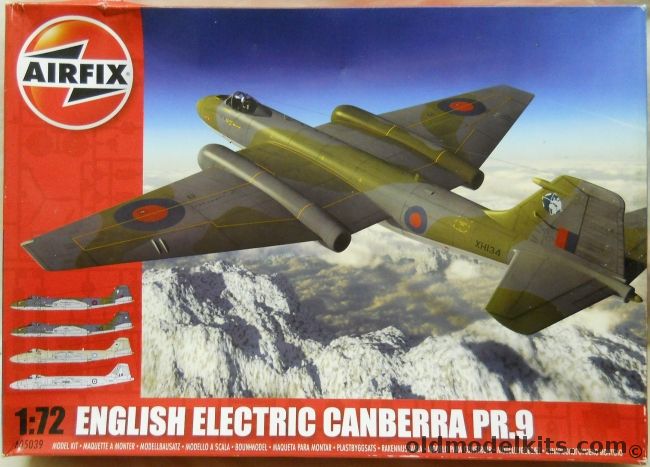 Airfix 1/72 English Electric Canberra PR.9, A05039 plastic model kit