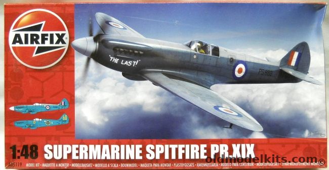 Airfix 1/48 Supermarine Spitfire Pr.XIX - RAF or Swedish Air Force, A05119 plastic model kit