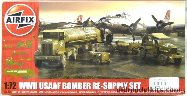 Airfix 1/72 WWII USAAF Bomber Re-Supply Set, A06304 plastic model kit