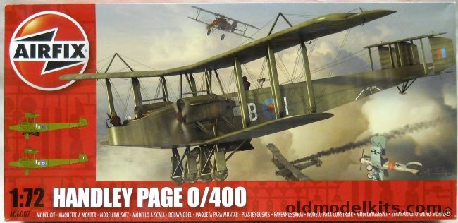 Airfix 1/72 Handley Page 0/400 Bomber, A06007 plastic model kit