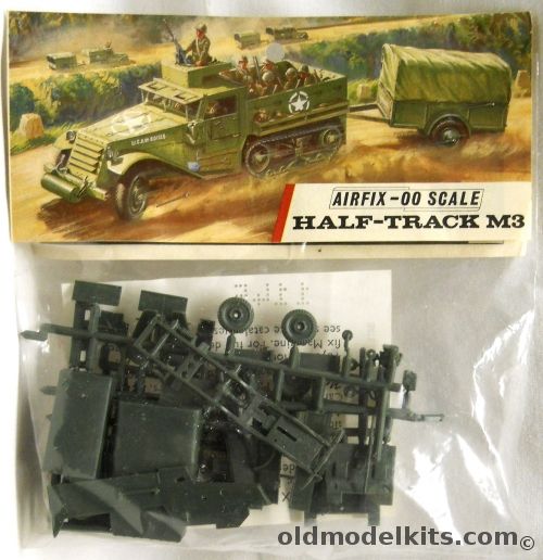Airfix 1/76 Half-Track M3 -  With Trailer - T3 Bagged, A13 plastic model kit