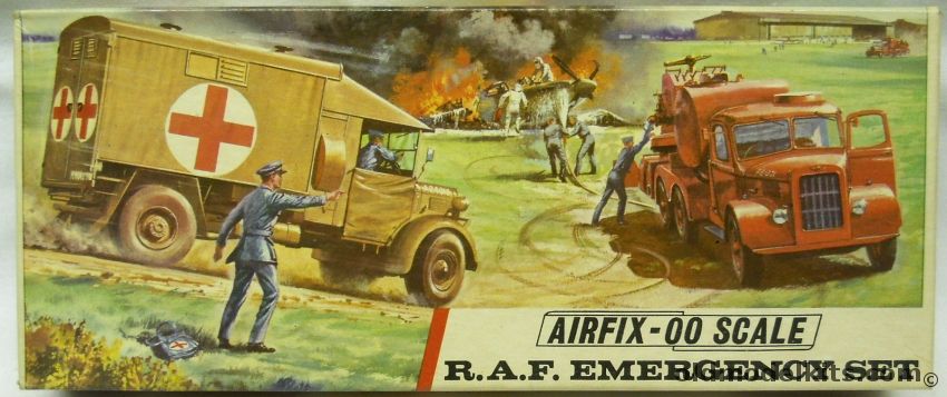 Airfix 1/76 RAF Emergency Set - Austin K.2 Ambulance & Austin K.6 Chassis Crash Tender, A204V plastic model kit