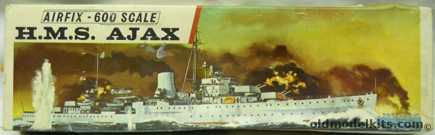Airfix 1/600 HMS Ajax Light Cruiser -  Battle Of River Plate, F304S plastic model kit