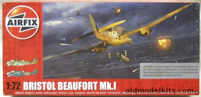 Airfix 1/72 Bristol Beaufort Mk.I, A04021 plastic model kit