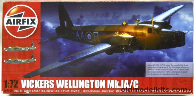 Airfix 1/72 Vickers Wellington Mk.1A/C, A08019 plastic model kit