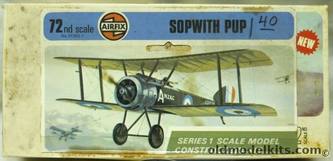 Airfix 1/72 TWO Sopwith Pup plastic model kit