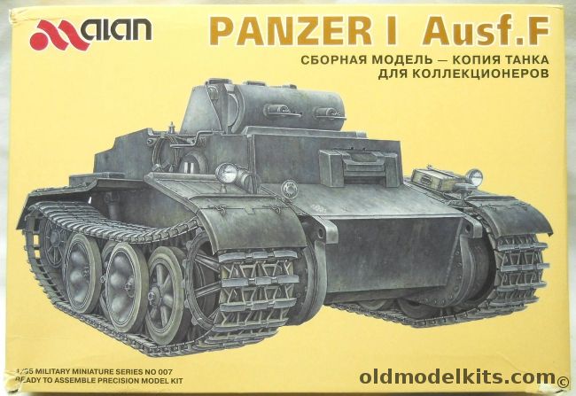 Alan 1/35 Panzer I Ausf. F, 007 plastic model kit