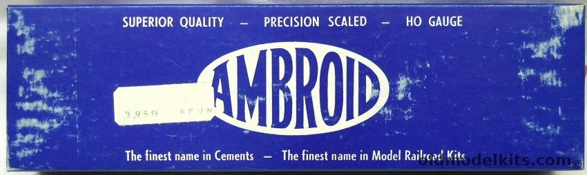 Ambroid 1/87 Open Platform Wooden 61' Passenger Coach - Boston and Maine - HO Craftsman Kit, K-5 plastic model kit