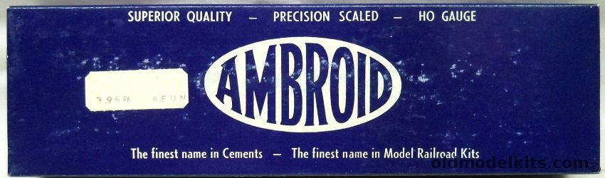 Ambroid 1/87 Open Platform Wooden 61' Baggage Car - Boston and Maine - HO Craftsman Kit, K-7 plastic model kit