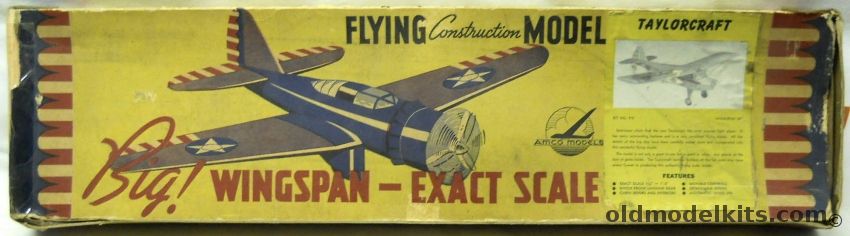 AMCO 1/72 Taylorcraft - 54 Inch Wingspan Flying Model - (Comet), P10 plastic model kit