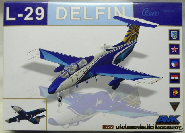 AMK 1/72 L-29 Delfin - Egypt / Czech / USSR / East Germany / Ukraine Aeroclub of Kharkiv 2010, 86001 plastic model kit