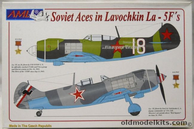 AML 1/72 Soviet Aces In Lavochkin La-5F - Decals For Four Aces, 72-050 plastic model kit