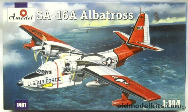 Amodel 1/144 SA-16A Albatross - USAf Early Rescue Version (Two Different Aircraft) / Indonesian Air Force, 1401 plastic model kit