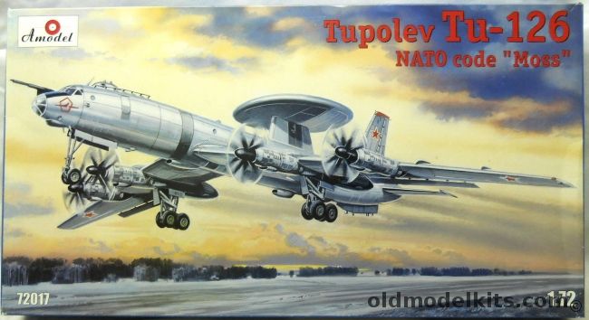 Amodel 1/72 Tupolev Tu-126 Moss, 72017 plastic model kit
