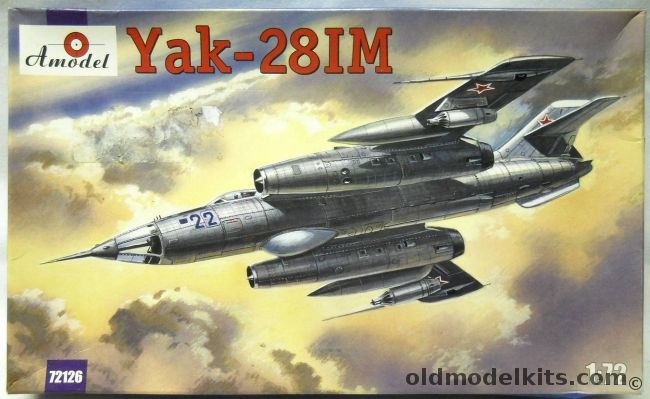 Amodel 1/72 Yak-28IM, 72126 plastic model kit