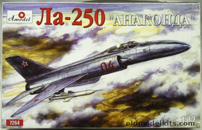 Amodel 1/72 La-250 Anaconda, 7264 plastic model kit