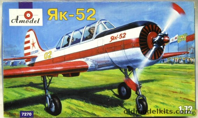Amodel 1/72 TWO Yakovlev Yak-52 - USSR / Romania, 7270 plastic model kit