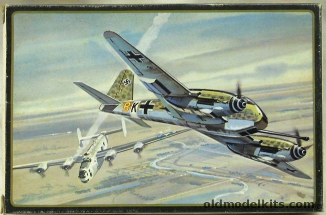 AMT-Frog 1/72 Messerschmitt Hornet Me-410 Fighter - ME-410 A-1 or ME-410 A-1/U-4 - (Frog molds), A601-80 plastic model kit