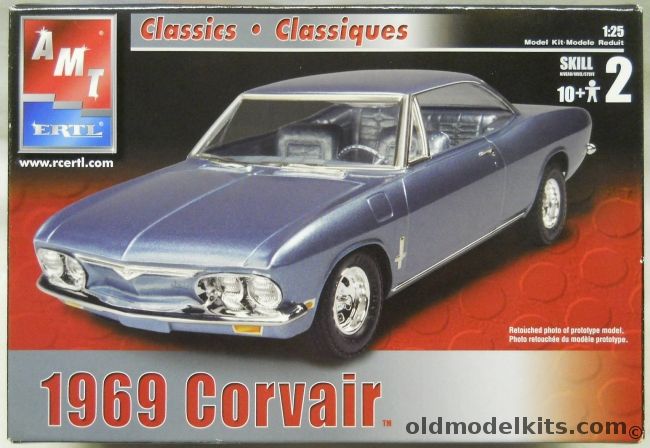 AMT 1/25 1969 Chevrolet Corvair - 3 In 1 Stock / Rally / Custom, 38159 plastic model kit