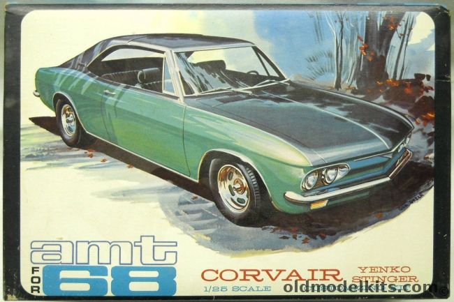 AMT 1/25 1968 Chevrolet Corvair Yenko Stinger - 3 In One Street / Custom / Drag, 5728-200 plastic model kit