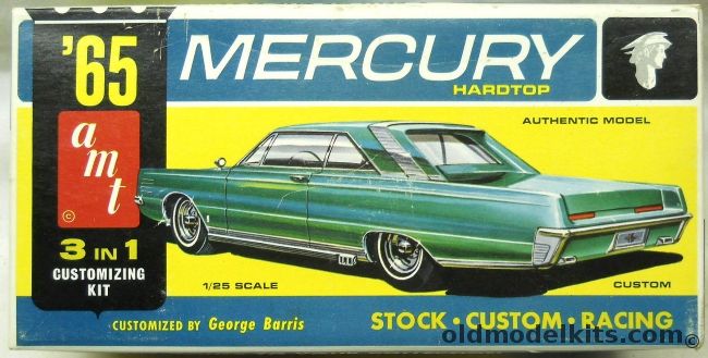 AMT 1/25 1965 Mercury Park Lane Hardtop 3 In 1 Kit, 6325-150 plastic model kit