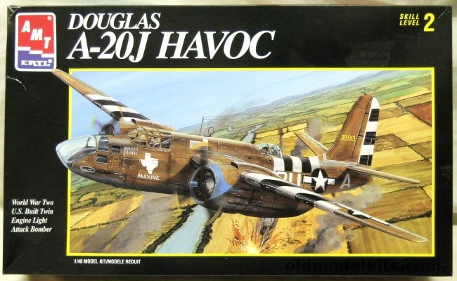 AMT 1/48 Douglas A-20J Havoc, 8895 plastic model kit